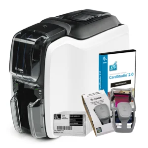 KIT IMPRESORA DE TARJETAS ZC300 ZEBRA 2 CARAS 300 DPI  USB