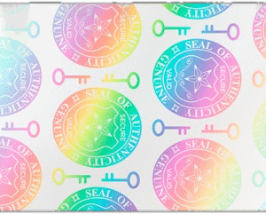 Laminado con Holograma para Proteger tus Credenciales Sticker Paquete con 100 pzas